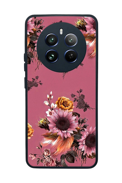 realme 12 Uyumlu Mat Siyah Kılıf – Yumuşak Silikon, Koruyucu, Şok Emici Kapak