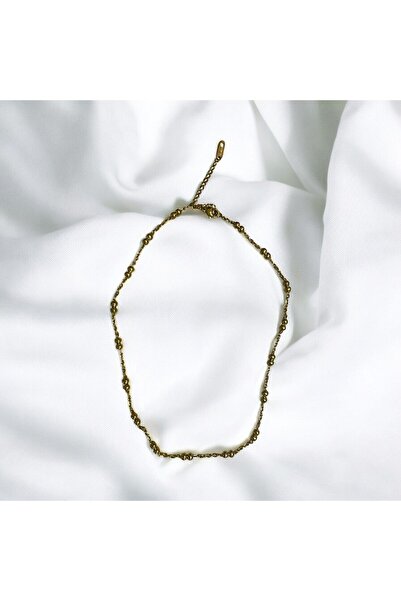 BUSEIN Boncuk Figürlü Çelik Kolye