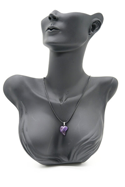 TAKIBOX Natural Stone Heart Necklace
