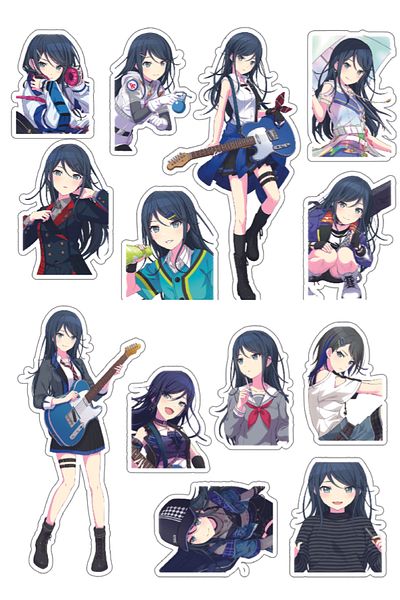 nihonwosekai Hatsune Miku Colorful Project Sekai Anime Sticker Set Pjsekai Hoshino Ichika