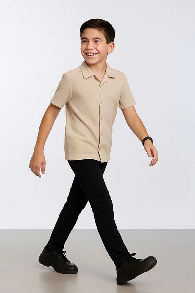 Store Short Sleeve 100% Cotton Boy's Shirt