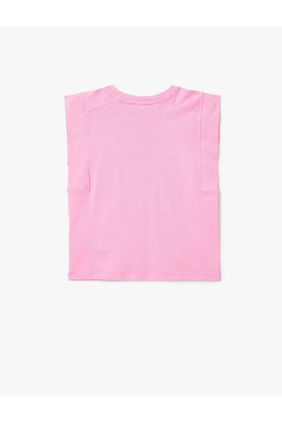 Koton Cotton Sleeveless Crew Neck Basic T-Shirt