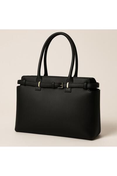 Timeless Kadın Klasik El ve Omuz Çantası – Siyah Renk