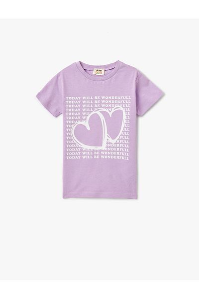 Koton Tricou din bumbac cu decolteu rotund cu slogan imprimat
