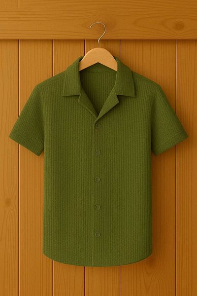 LC Waikiki Lc W Slim Fit Short Sleeve Button Ironing Unwilling Stylish Premium Men's Sports Shirt