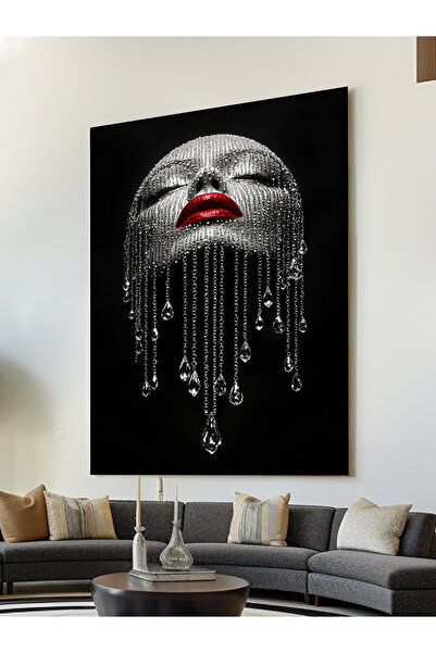 ESLEM PARILTININ ARDINDAKİ LKADIN KANVAS TABLO