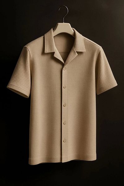 LC Waikiki Lc W 100% Cotton Waffle Fabric Premium Quality Short Sleeve Summer Men's Shirt