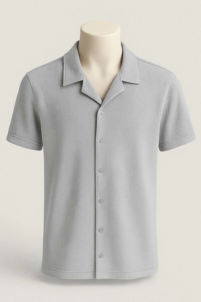 LC Waikiki Lc W 100% Cotton Premium Quality Short Sleeve Summer Button Men's Shirt