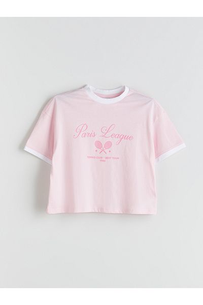 LC Waikiki Crew Neck Girl's T-Shirt and Shorts Skirt