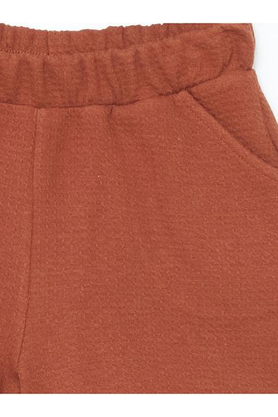 LC Waikiki Elastic Waist Textured Girl's Shorts