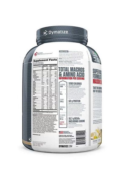 Dymatize Super Mass Gainer Protein Powder Rich Chocolate Flavor 6 lb Dietary Supplement