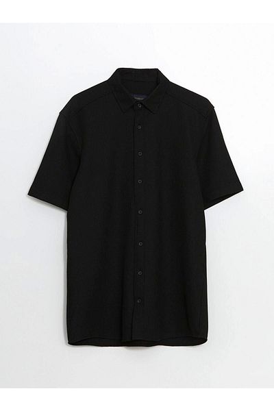 Store Southblue Regular Fit Short Sleeve Men's Textured Shirt
