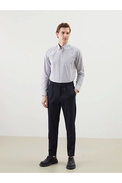 Store Regular Fit Long Sleeve Striped Men's Shirt