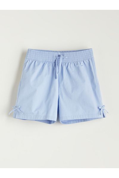 LC Waikiki Girls' Shorts with Elastic Waist and Bow Detail