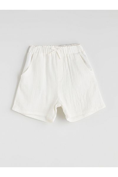 LC Waikiki Muslin Girl's Shorts with Elastic Waist
