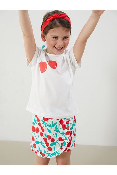 LC Waikiki Baby Girl T-Shirt Shorts Headband Set of 3