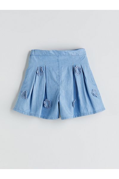 LC Waikiki Girl's Denim Look Shorts Skirt