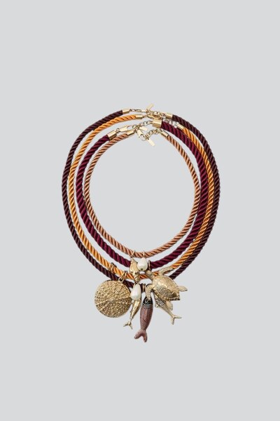 stravis Çoklu Charmlı İp Kolye