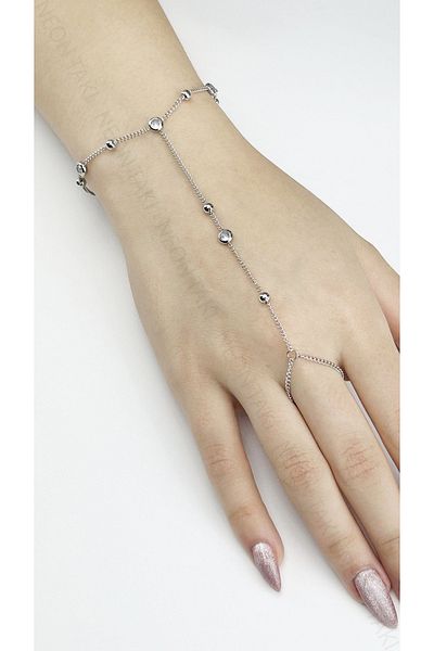 Neon Takı by Atalay Sensitivity Tag and Zircon Stone, Round, Topcuklu, Stainless Steel Shahmeran 14, Silver Color