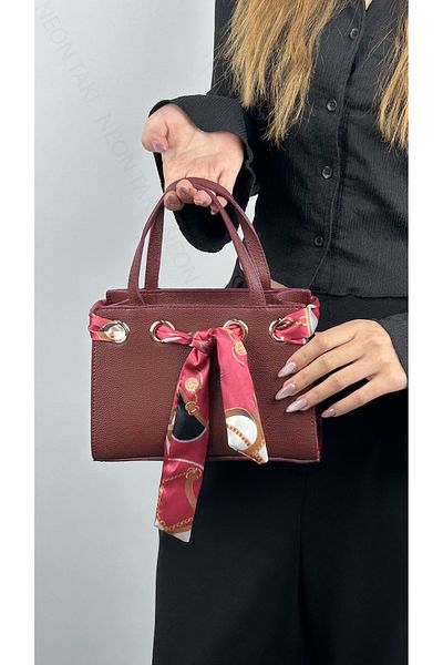 Neon Takı by Atalay Sensitive Tag and Scarf Detailed Hand and Shoulder Bag 65
