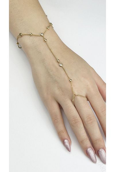 Neon Takı by Atalay Sensitivity Tag and Zircon Stone, Round, Topcuklu, Stainless Steel Shahmeran 13, Gold Color