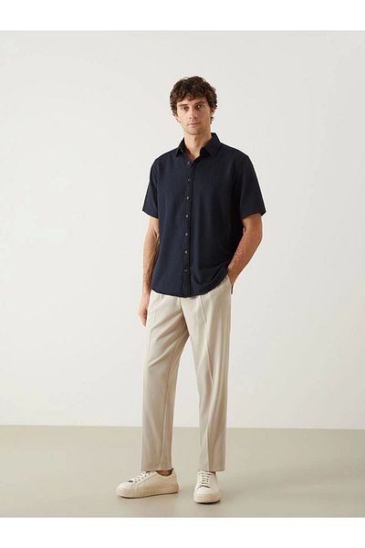Store Southblue Regular Fit Short Sleeve Men's Textured Shirt
