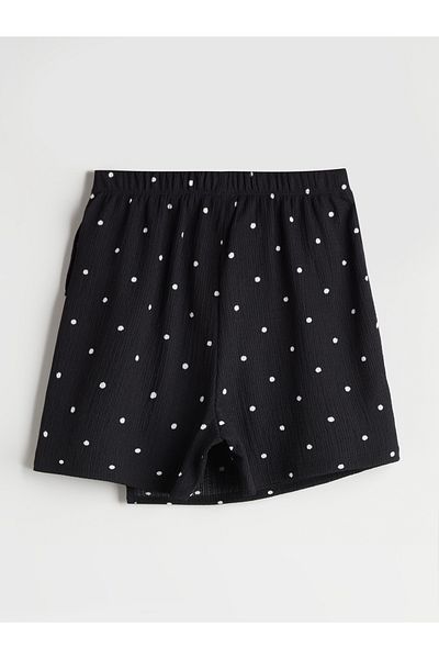 LC Waikiki Elastic Waist Polka Dot Girls' Short Skirt