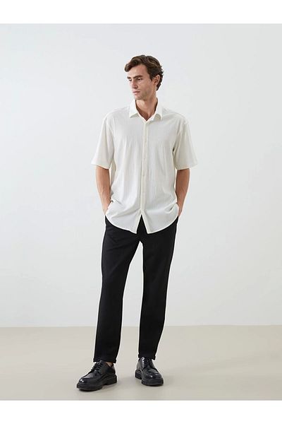 Store Vision Regular Fit Short Sleeve Men's Textured Shirt