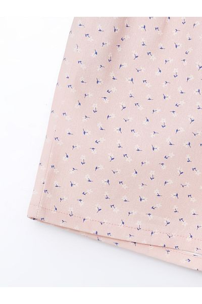 LC Waikiki Floral Gabardine Girl's Shorts