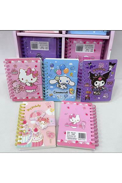 Wolawood Colorful Cartoon Character Notebook Cute Cover Lined Daily Note Memory Souvenir Daily Gift