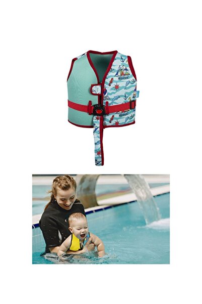 AboutThePerfect Çocuk Yüzme Yeleği, Yeşil, Rahat ve Güvenli Su Sporları İçin ...