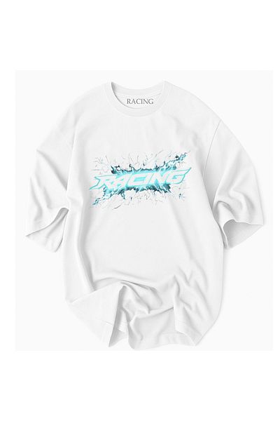 Racıng Lightning Pattern T-Shirt 444 09048556