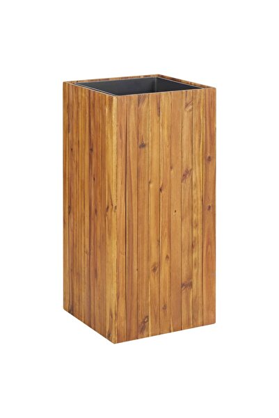 vidaxl سرير حديقة مرتفع 43.5 × 43.5 × 90 سم من خشب الأكاسيا الصلب