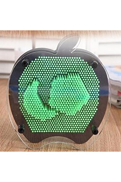 HvT Elma Şeklinde Pin Art Dekoratif 3D Çivi Sanatı Filografi Tahtası