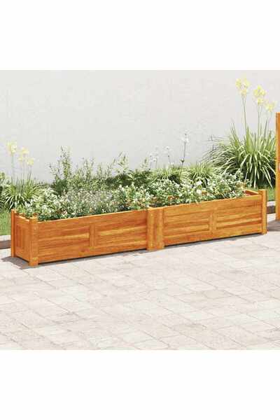 vidaxl حوض حديقة مرتفع من خشب الأكاسيا 150×30×25 سم