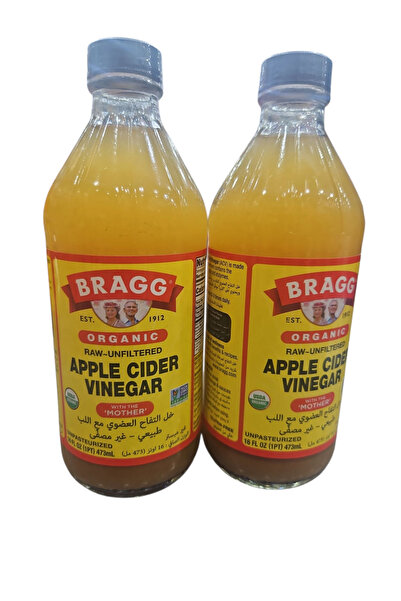 alatar خل التفاح الامريكي الاصلي براغ 473 مل العضوي علبتين