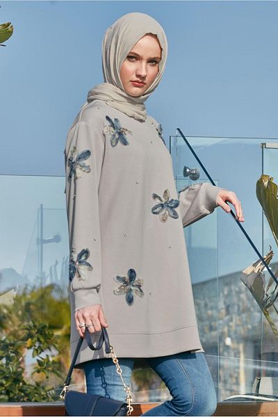 Alvina Stone Printed Tracksuit Tunic 45570