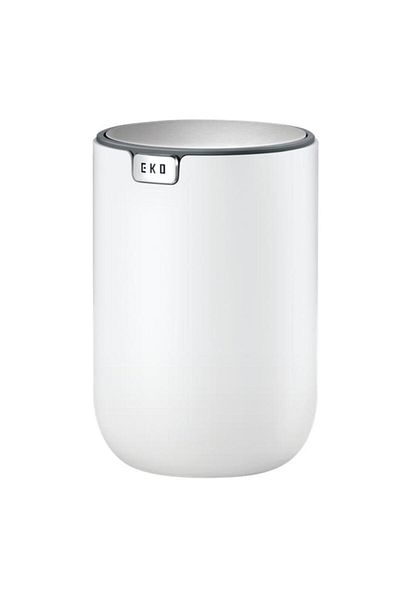 Generic EKO Fandy Swing Top Lid Table Bin White 1.5 Liter EK9206P-1.5L-WH