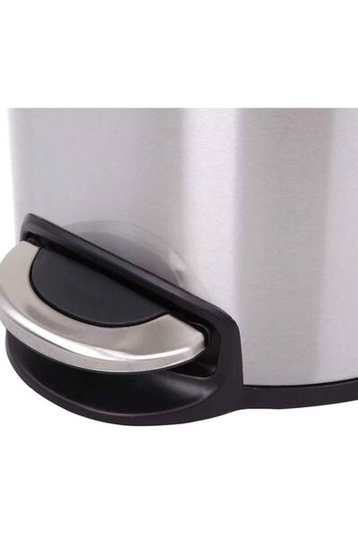 Generic EKO Serene Stainless Steel Soft Closing Step Bin Silver 5 Liter EK9215MT-5L