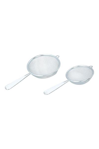 Generic مصفاة شبكية من الفولاذ المقاوم للصدأ خالية من مادة BPA من Chef Craft، قطعتين، لون فضي، 21038
