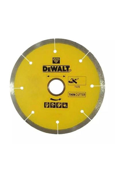 Generic DEWALT Tile Cutting Diamond Blade Yellow and Silver 115 x 22.23mm DX3121