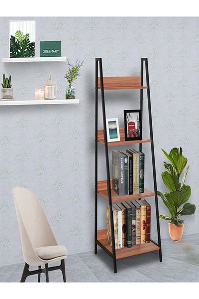 micasa 4-Tier Decorative Durable Bookshelf