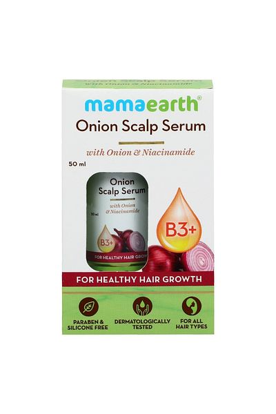 Mamaearth Onion Scalp Serum 50 ml For Hair Fall Control & Healthy Scalp with Onion & Niacinamide