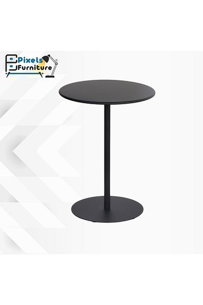PixelsFurniture طاولة جانبية معدنية من بكسل الأثاث للأريكة والسرير، طاولة بقواعد معدنية صلبة