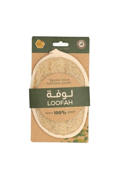 Generic HONEY BEE Lightweight Eco Friendly Natural Oval Shaped Bath Loofah Beige BG 006