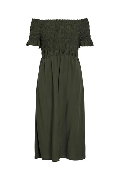 VILA Midikleid VILISA Schulterfreies