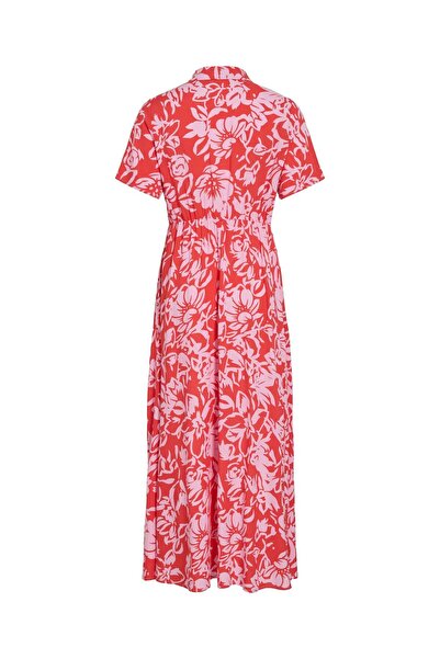 VILA Blusenkleid Maxi