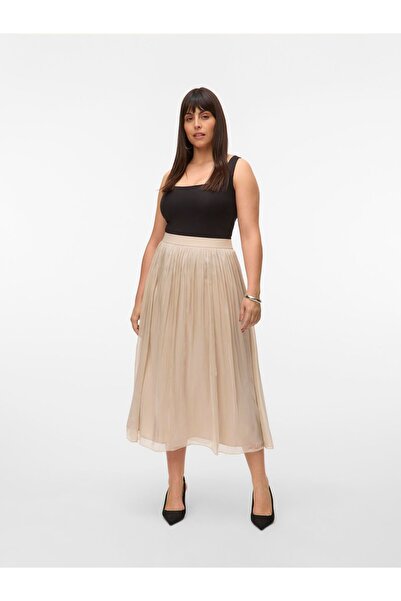 Veromoda Curve Rock VMCVIPS Mittlere Taille Langer Rock