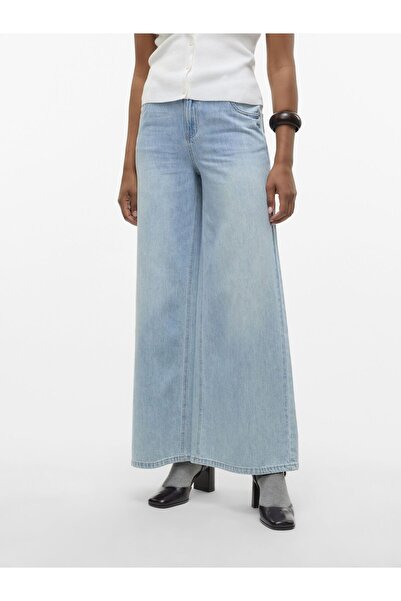 Vero Moda Weit geschnitten VMANNET Mid Rise Weiter Beinschnitt Jeans