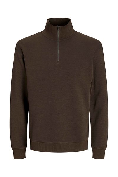 Jack & Jones Sweatshirt mit halbem Reißverschluss Einfarbig Sweatshirt mit halbem Reißverschluss